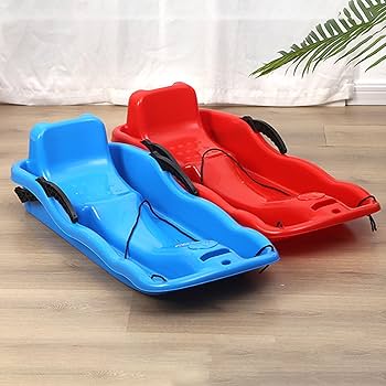 Amazon.com : Heavy Duty Snow Sled, Winter Toboggan Play